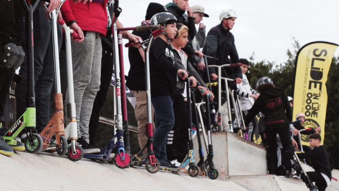 Participantes del campeonato de scooter freestyle Scooter Day 7.0