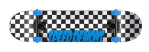 skateboard speed demons checkers azul niños kids