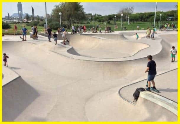 mar bella skatepark barcelona