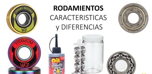 rodamientos, caracteristicas, diferencias, scooter, inline, skateboard, longoboard