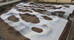 pump track, cemento