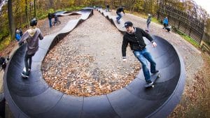 pump track, fiberglass, pvc